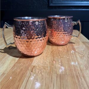 California Pantry Hammered Copper Moscow Mule Mug Set – Set of 2